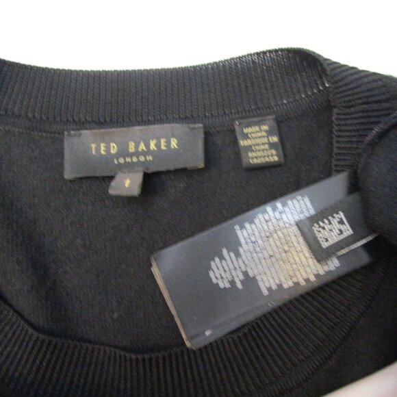 Pullover Knit Sweatshirt Sweater Top Floral Butterflies - Picture 10 of 10